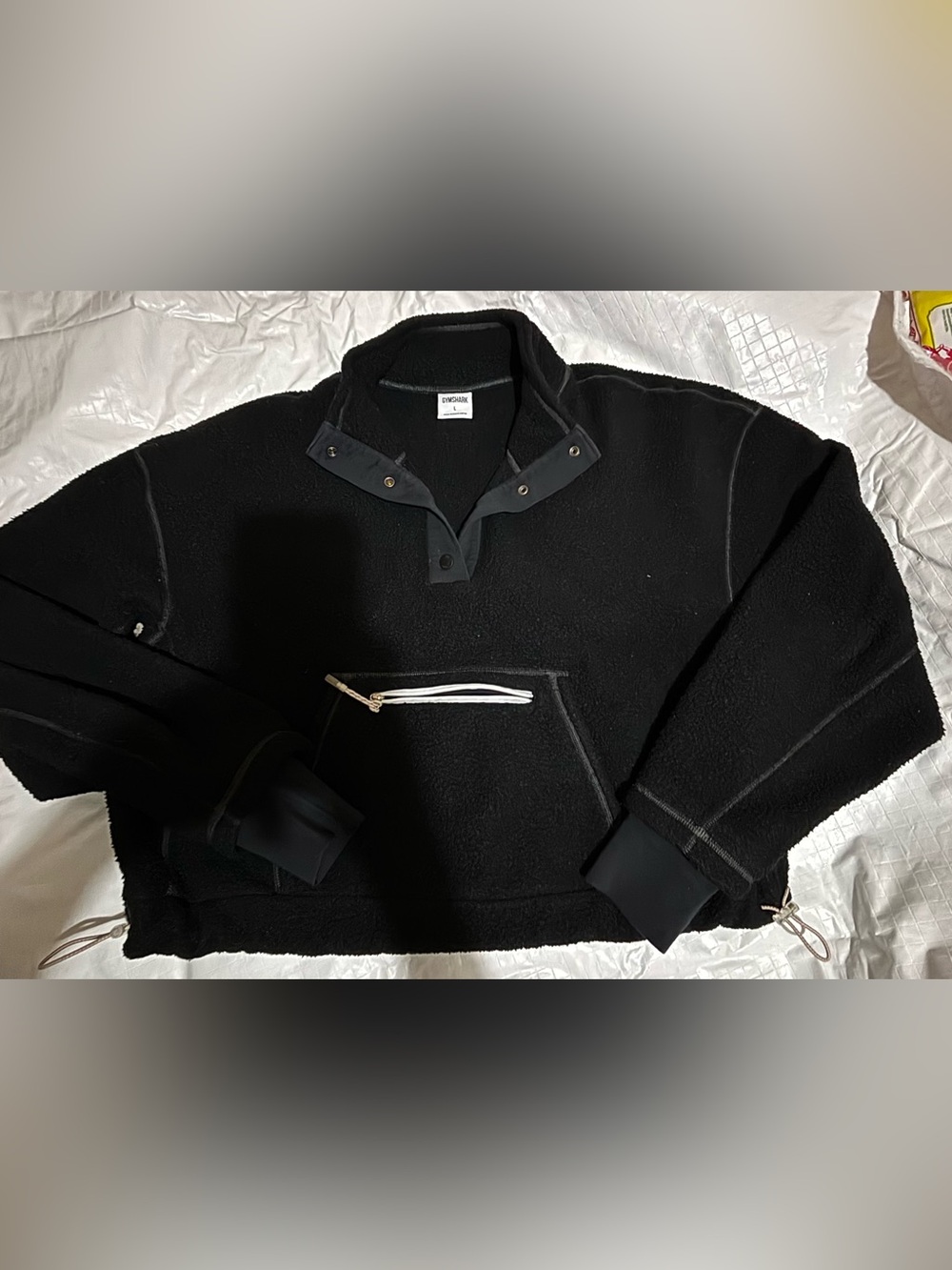Gymshark Men’s Black VIBES FLEECE 1/4 ZIP